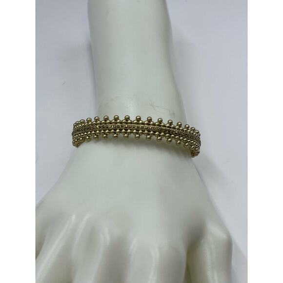 Lucky Brand Semi-Precious Gray Stones Gold Tone Thin Cuff Bracelet
Bollywood - Picture 2 of 10